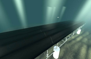 Illustration for article titled Tapping Into Wave Power With a Gigantic, Artificial "Seafloor Carpet"
